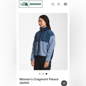 The North Face Women's Two-Tone Blue Teddy Jacket
